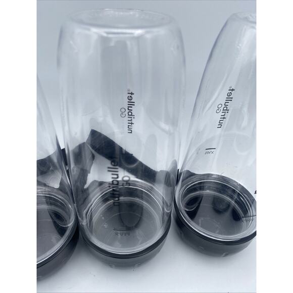 NutriBullet GO Set 2 Cordless Blenders + 4 Cups Black / Silver NB50302BL No Box - Picture 6 of 14